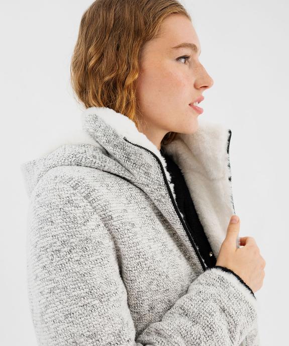 Manteau à capuche doublée  femme vue6 - GEMO(FEMME PAP) - GEMO