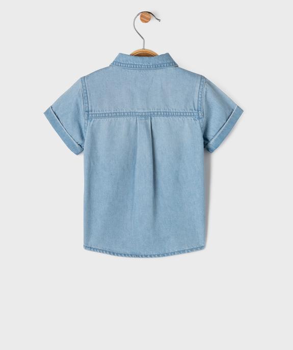 Chemise en jean à manches courtes bébé garçon vue3 - GEMO(BEBE DEBT) - GEMO