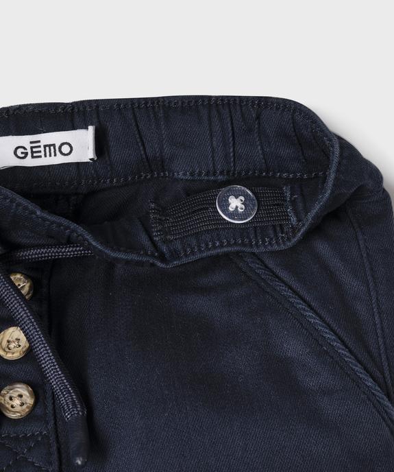 Pantalon en denim coloré bébé garçon vue2 - GEMO(BB COUCHE) - GEMO
