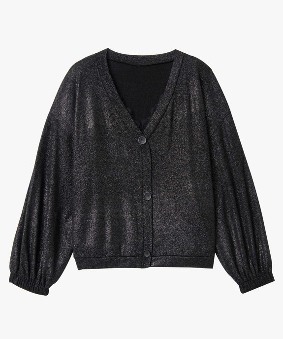Gilet femme grande taille pailletée à gros boutons vue4 - GEMO (G TAILLE) - GEMO