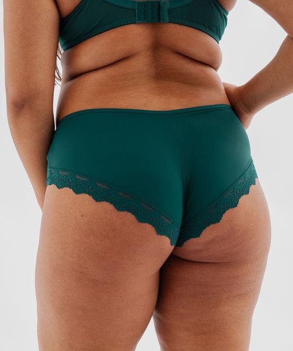 Shorty en microfibre et dentelle femme grande taille (lot de 2) vue2 - GEMO(HOMWR FEM) - GEMO