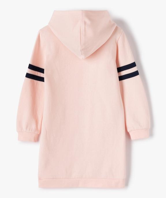 Robe fille forme sweat à capuche à motifs vue3 - GEMO (ENFANT) - GEMO