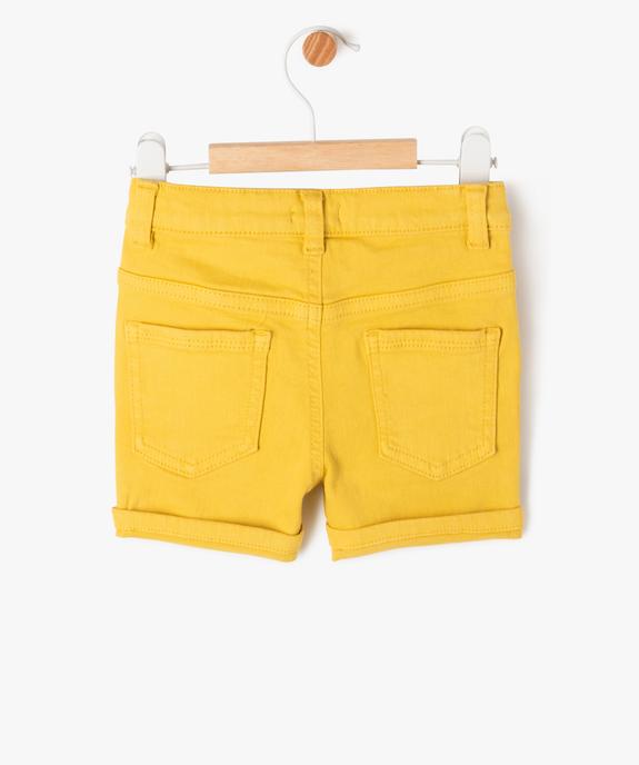 Short slim uni en toile extensible bébé garçon vue3 - GEMO(BEBE DEBT) - GEMO