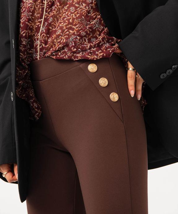 Leggings avec boutons sur les hanches femme vue5 - GEMO(FEMME PAP) - GEMO