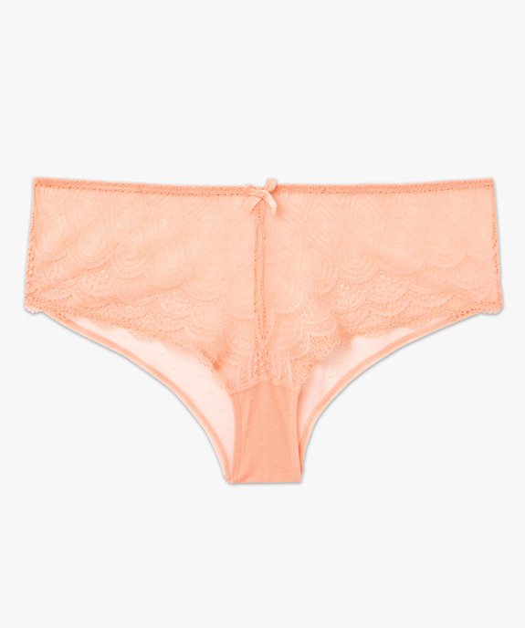 Shorty en dentelle et tulle femme grande taille vue4 - GEMO(HOMWR FEM) - GEMO