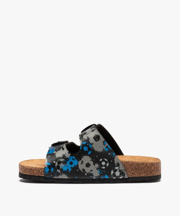 Mules garçon à double brides à boucle imprimées vue3 - GEMO (ENFANT) - GEMO