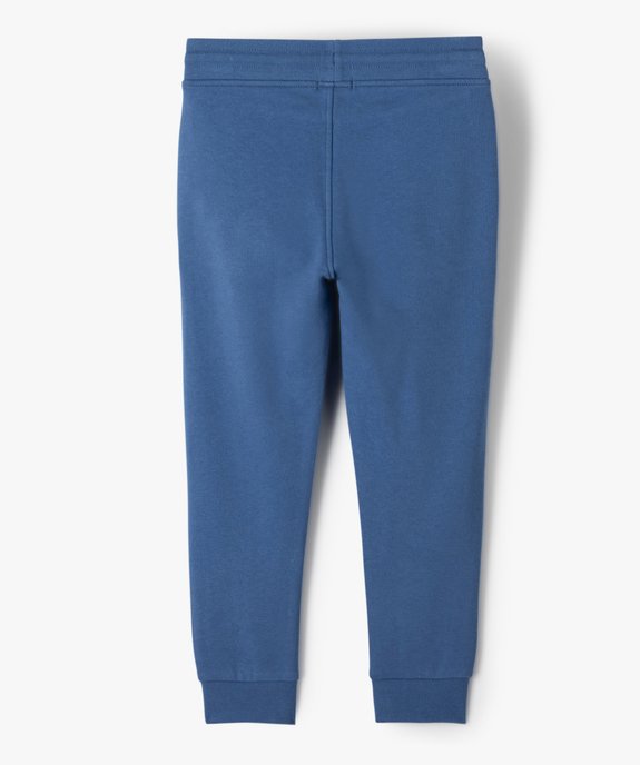 Pantalon de jogging avec intérieur molletonné garçon vue3 - GEMO (ENFANT) - GEMO
