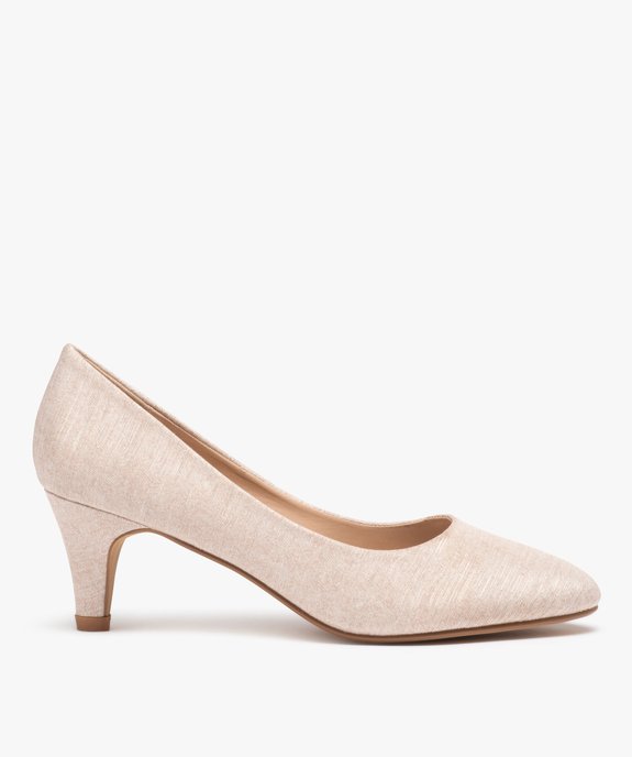 Escarpins femme unis à talon effilé et bout pointu vue1 - GEMO(URBAIN) - GEMO