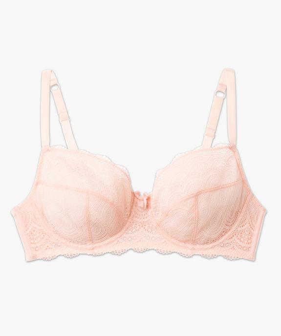 Soutien-gorge emboitant à armatures en dentelle grande taille vue4 - GEMO(HOMWR FEM) - GEMO