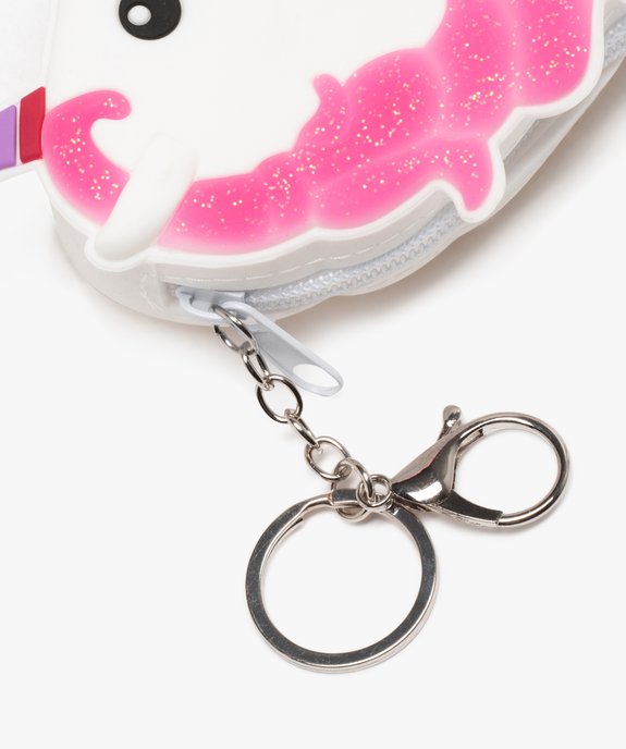 Porte-monnaie en silicone souple avec porte-clés forme licorne enfant vue2 - GEMO (ACCESS) - GEMO