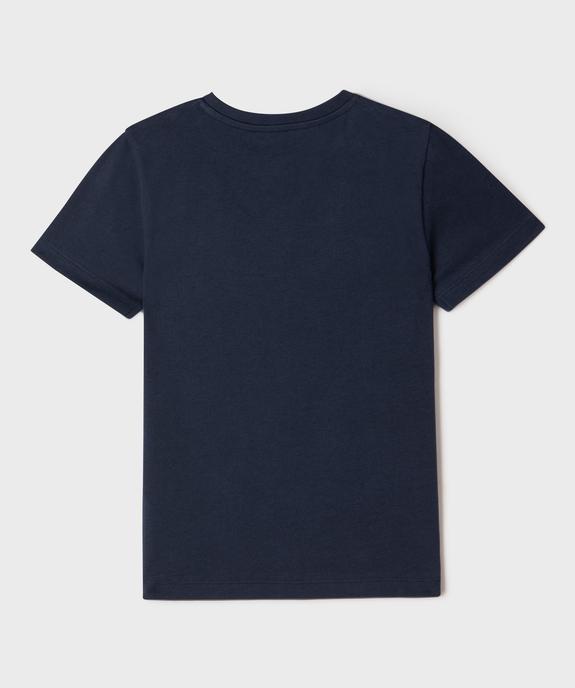 Tee-shirt manches courtes avec inscription XXL garçon vue3 - GEMO (ENFANT) - GEMO