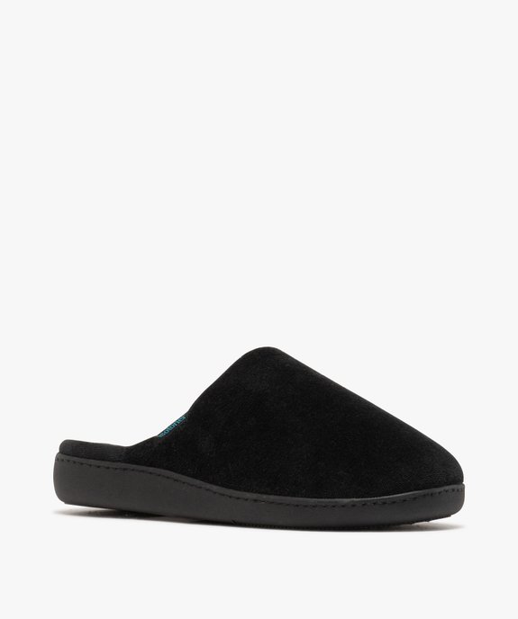 Chaussons mules en velours homme - Isotoner vue2 - ISOTONER - GEMO