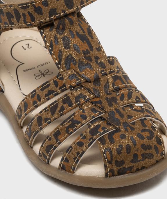 Sandales imprimé léopard à talon et bout fermés bébé fille - Lovely Wings vue6 - LOVELY WINGS - GEMO