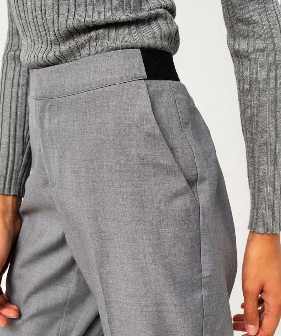 Pantalon de tailleur chiné femme vue5 - GEMO(FEMME PAP) - GEMO