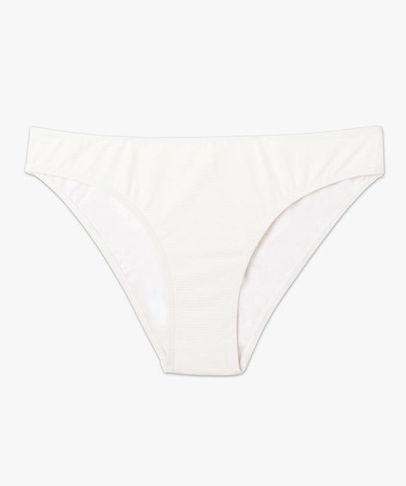 Bas de maillot de bain femme en maille gaufrée vue4 - GEMO 4G FEMME - GEMO