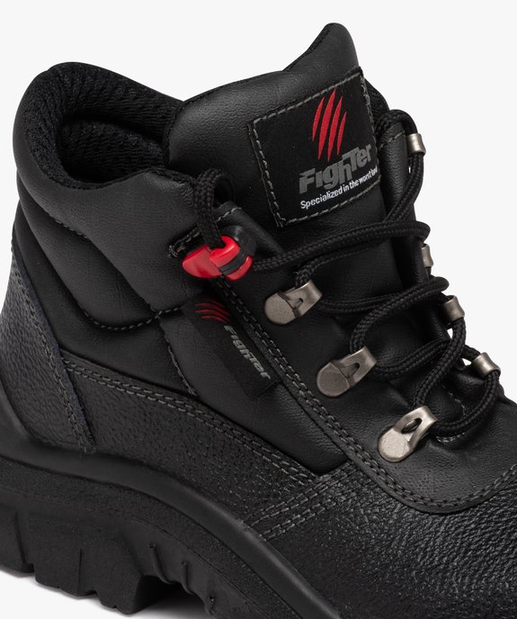 Chaussures de sécurité homme unies à col matelassé montant vue6 - FIGHTER - GEMO