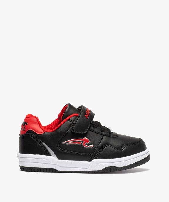 Baskets garçon bicolores à lacets et scratch - Airness vue1 - AIRNESS - GEMO