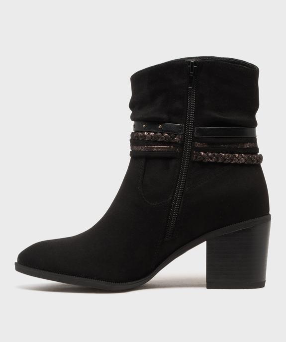 Boots en suédine femme - Emilia Rosa vue3 - EMILIA ROSA - GEMO