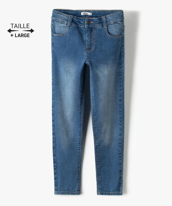 Jean fille coupe Slim taille+large en matière extensible vue1 - GEMO (ENFANT) - GEMO