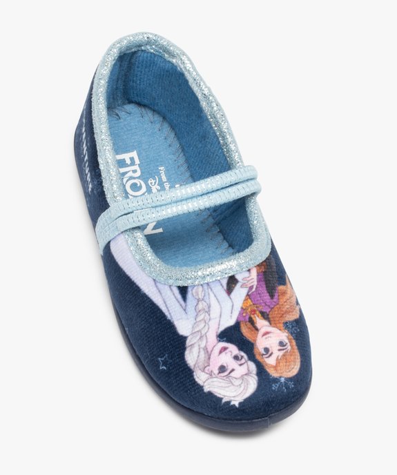 Chaussons fille ballerines en velours - Reine des Neiges  vue5 - REINE DES NEIGE - GEMO