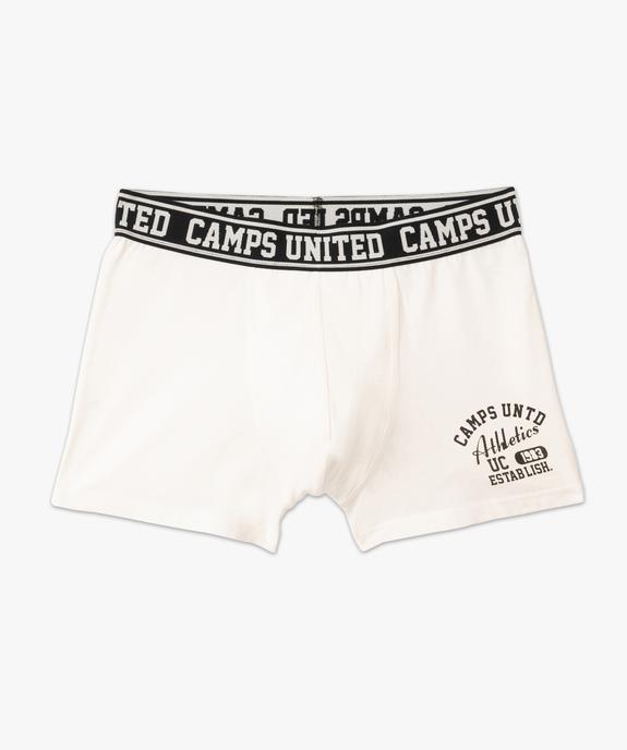 Boxer en coton extensible imprimé homme - Camps United vue4 - CAMPS - GEMO