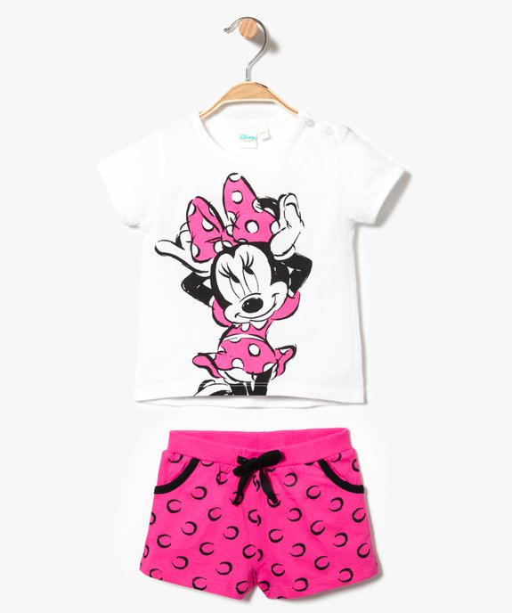 Ensemble 2 pièces : short + tee-shirt coordonnés - Disney Minnie Mouse vue1 - MINNIE - GEMO