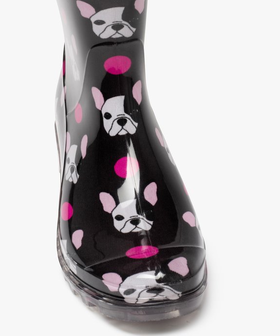 Bottes de pluie femme fantaisie imprimées chiens vue6 - GEMO (EQUIPT) - GEMO