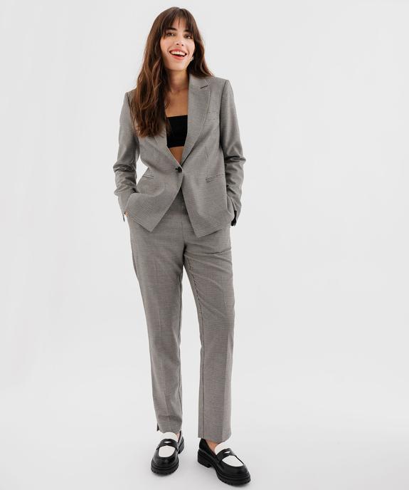 Pantalon en maille à motif pied de poule femme vue4 - GEMO(FEMME PAP) - GEMO