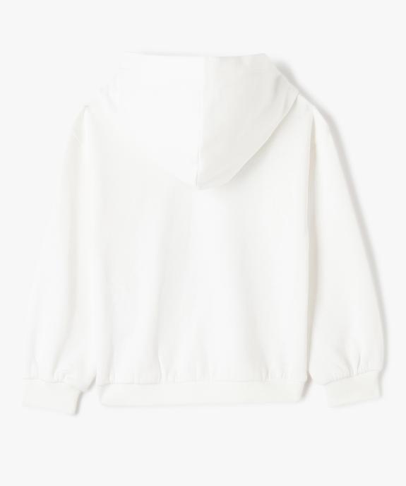 Sweat fille à capuche et motif pailleté vue3 - GEMO (ENFANT) - GEMO