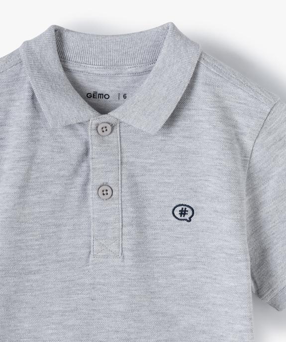 Polo classique manches courtes garçon vue2 - GEMO (ENFANT) - GEMO