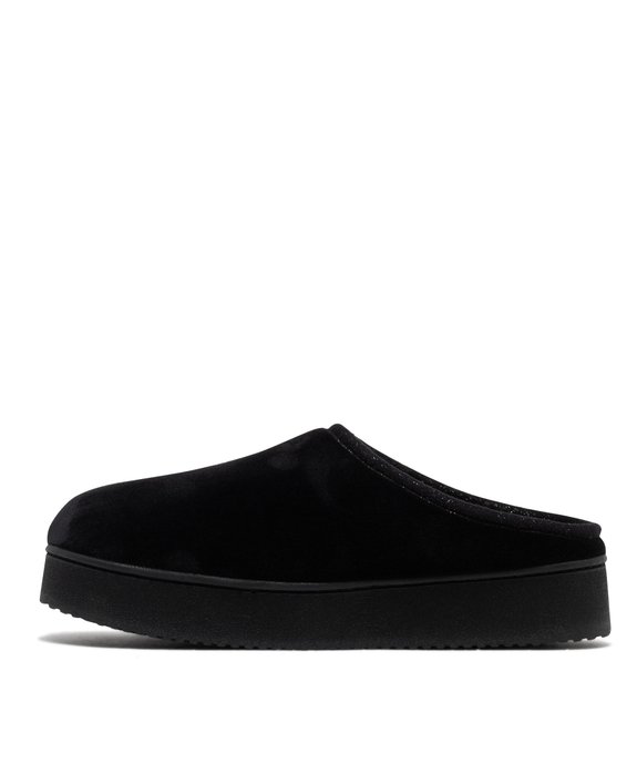 Chaussons sabot en velours sur semelle plateforme femme - Isotoner vue3 - ISOTONER - GEMO