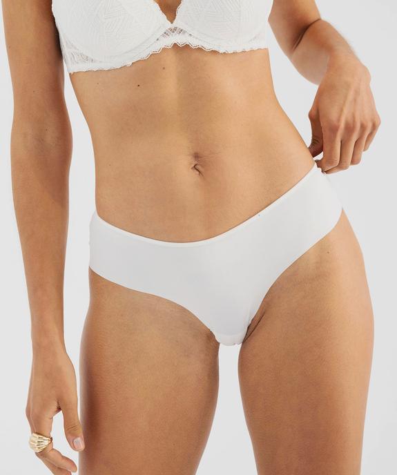 Shorty en microfibre et dentelle femme vue1 - GEMO(HOMWR FEM) - GEMO