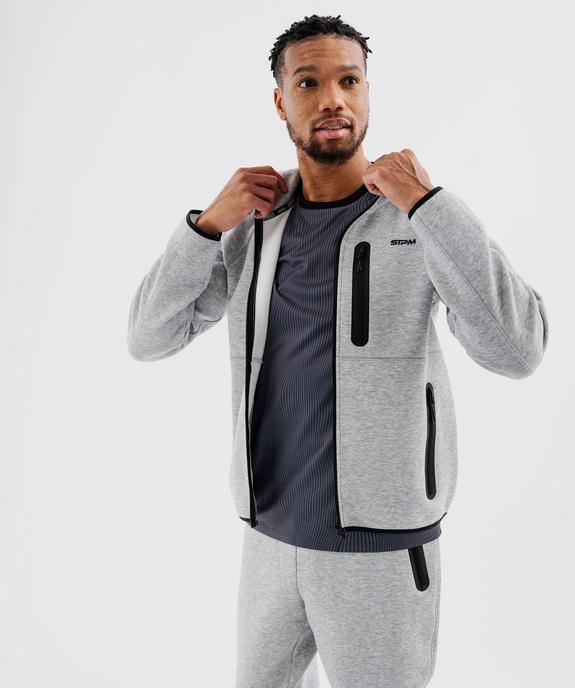 Sweat zippé à capuche homme vue2 - GEMO (HOMME) - GEMO