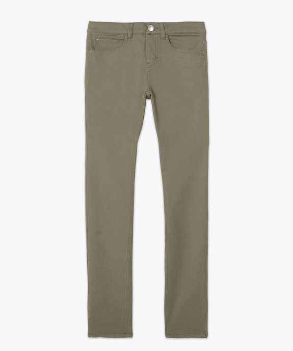 Pantalon femme coupe slim en toile extensible vue4 - GEMO(FEMME PAP) - GEMO