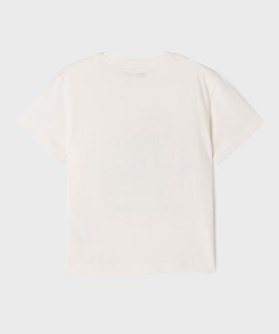 Tee-shirt manches courtes avec motif XXL garçon vue3 - GEMO 4G GARCON - GEMO