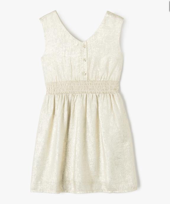 Robe de cérémonie aux reflets métallisés fille vue1 - GEMO (ENFANT) - GEMO