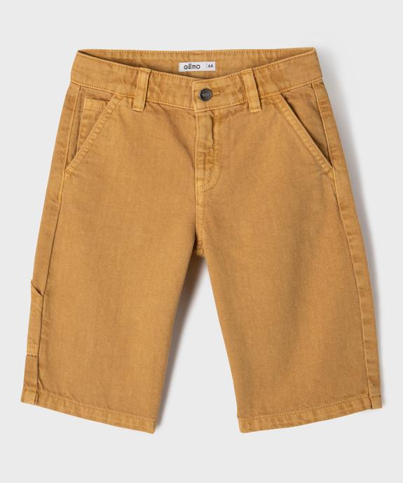 Bermuda skater multipoche en coton garçon vue3 - GEMO 4G GARCON - GEMO