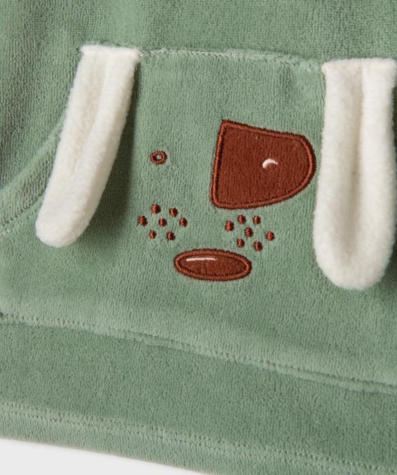 Pyjama en velours 2 pièces imprimées bébé vue2 - GEMO 4G BEBE - GEMO