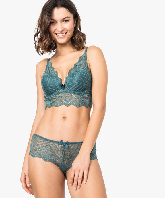 Soutien-gorge push-up en dentelle vue2 - GEMO(HOMWR FEM) - GEMO
