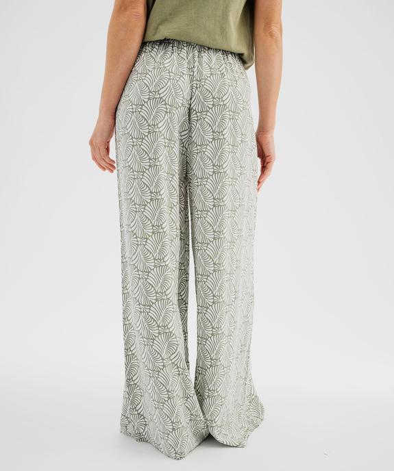 Pantalon de pyjama fluide imprimé femme vue1 - GEMO 4G FEMME - GEMO