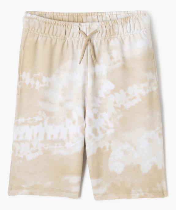Bermuda en maille à taille élastiquée garçon vue1 - GEMO (JUNIOR) - GEMO