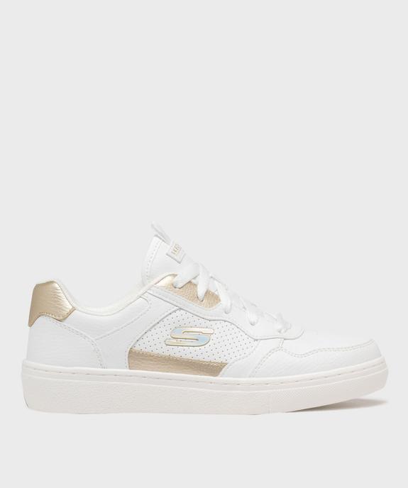 Baskets basses en matière vegan et semelle à mémoire de forme femme - Skechers vue1 - SKECHERS - GEMO
