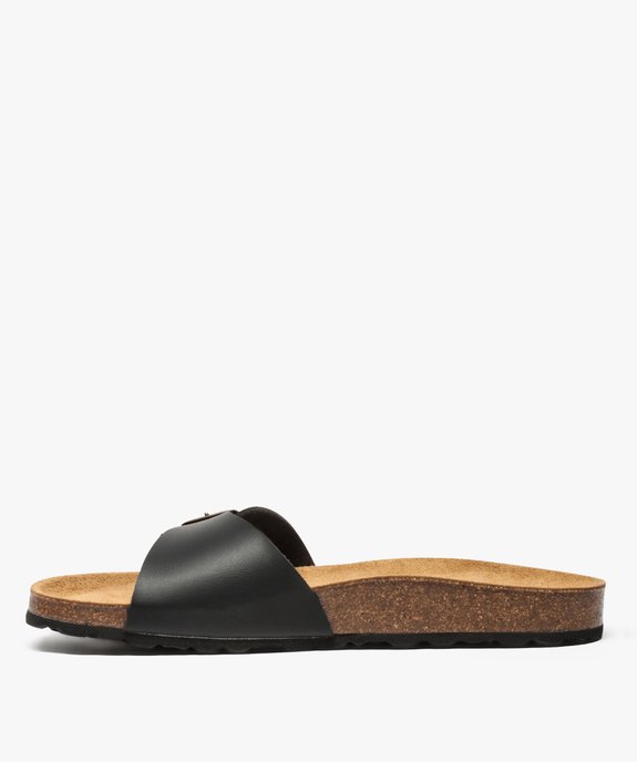 Sandales homme avec large bride à boucle vue3 - GEMO (CASUAL) - GEMO