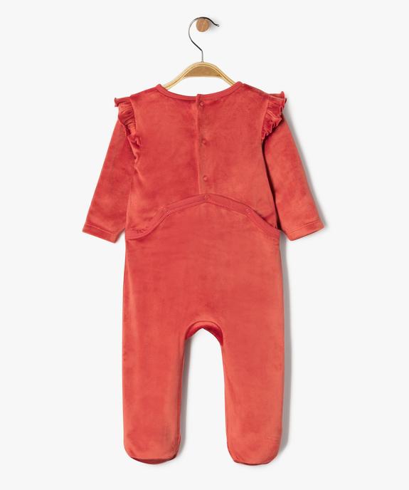 Pyjama de Noël en velours doux imprimé bébé vue3 - GEMO(BB COUCHE) - GEMO