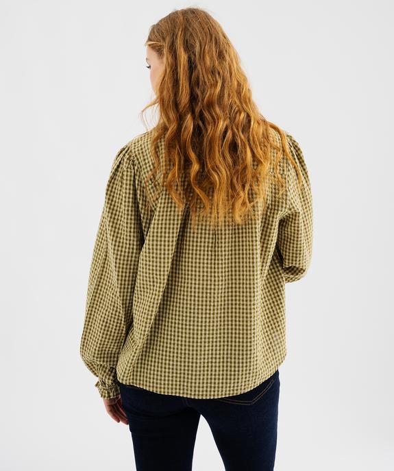 Blouse volantée col montant femme vue3 - GEMO(FEMME PAP) - GEMO