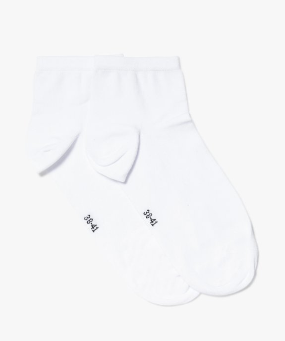 Socquettes femme en maille fine (lot de 2) vue1 - GEMO(HOMWR FEM) - GEMO