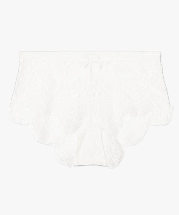 Shorty en dentelle avec élastique fantaisie vue4 - GEMO(HOMWR FEM) - GEMO