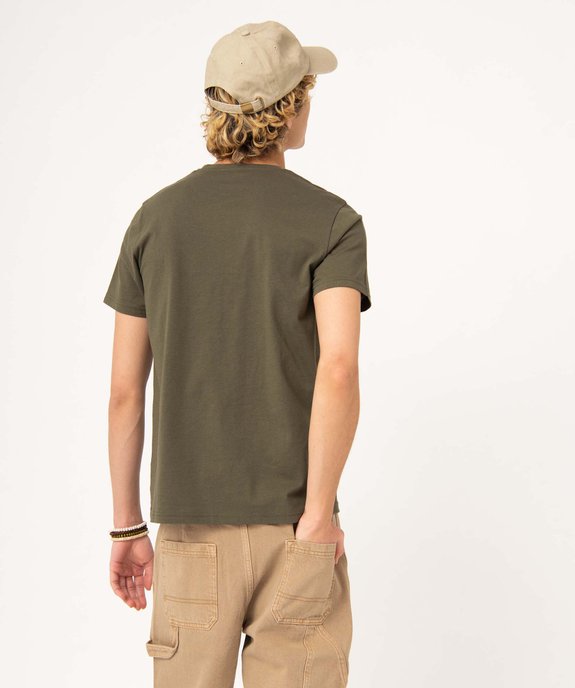 Tee-shirt à manches courtes et col rond homme vue3 - GEMO 4G HOMME - GEMO