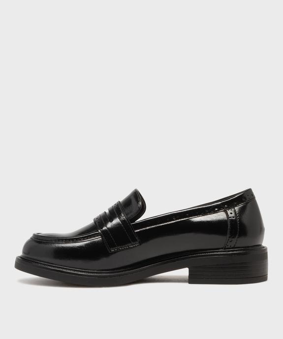 Mocassins vernis mat à détails ajourés femme - Follow Me vue3 - FOLLOW ME - GEMO