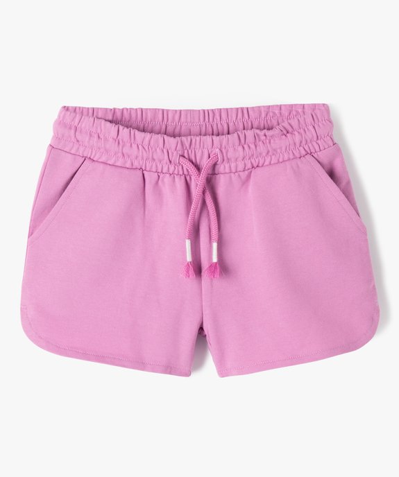 Short fille en maille fine avec ceinture élastique vue1 - GEMO (ENFANT) - GEMO